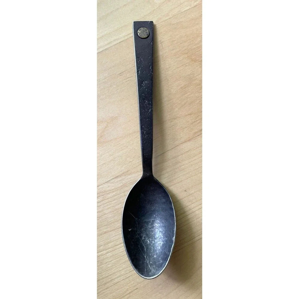 Restoration Hardware Hammered Steel Rivet SPOON Jefferson Mack Rare